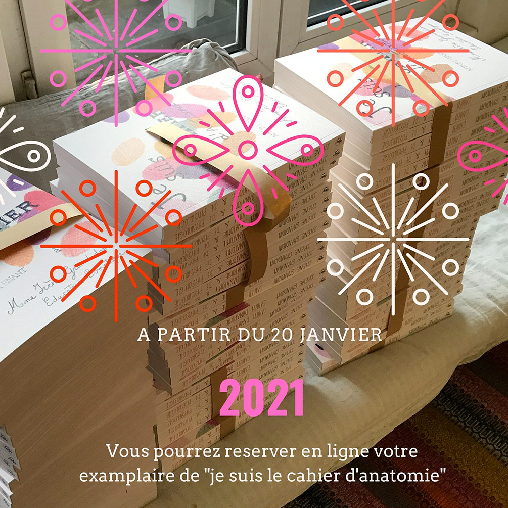 IDmouvements prépare un deuxième tirage du beau livre d'anatomie écrit, dessiné et conçu conçu par Irène Grandadam pour janvier 2021